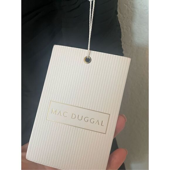 Mac Duggal Ruffle Asymmetric Sheath Dress NEW - Picture 8 of 11